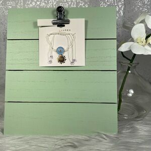 🆕 LC Lauren Conrad White & Blue Sun Bracelet